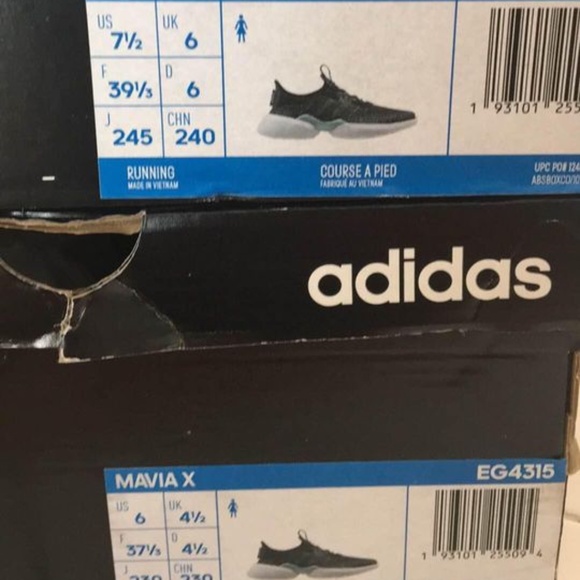 BRAND NEW women adidas mavia x running shoes size US 6 / US 6.5 / US 7.5 - Picture 7 of 8